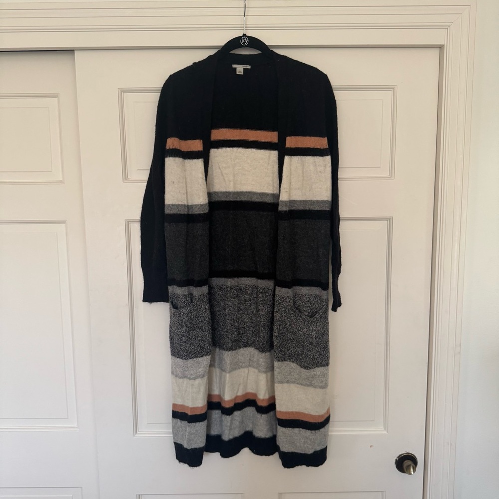 Halogen Striped Duster Cardigan